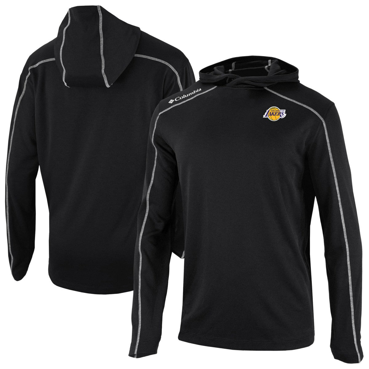 Columbia Los Angeles Lakers Omni-Wick Shotgun Pullover Hoodie Black