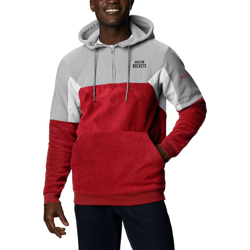 Columbia Houston Rockets Men's Lodge Quarter-Zip Hoodie Red