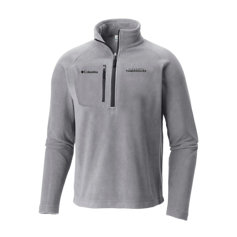 Columbia Minnesota Timberwolves Fast Trek III Half-Zip Fleece Pullover Gray
