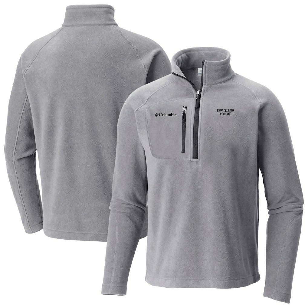Columbia New Orleans Pelicans Fast Trek III Half-Zip Fleece Pullover Gray