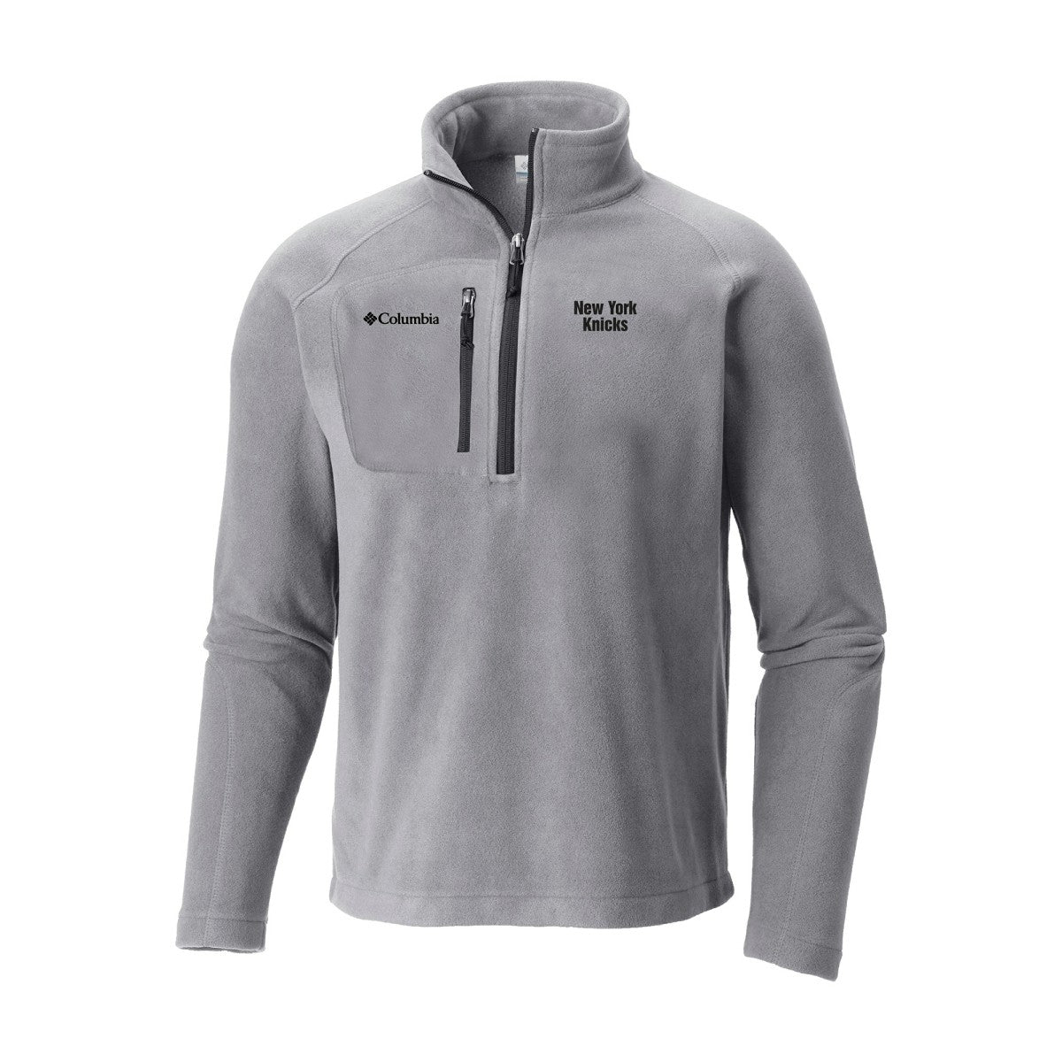 Columbia New York Knicks Fast Trek III Half-Zip Fleece Pullover Gray