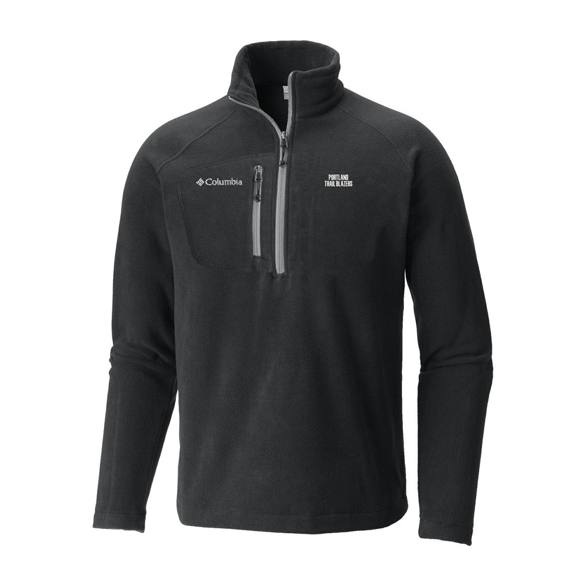 Columbia Portland Trail Blazers Fast Trek III Half-Zip Fleece Pullover Black