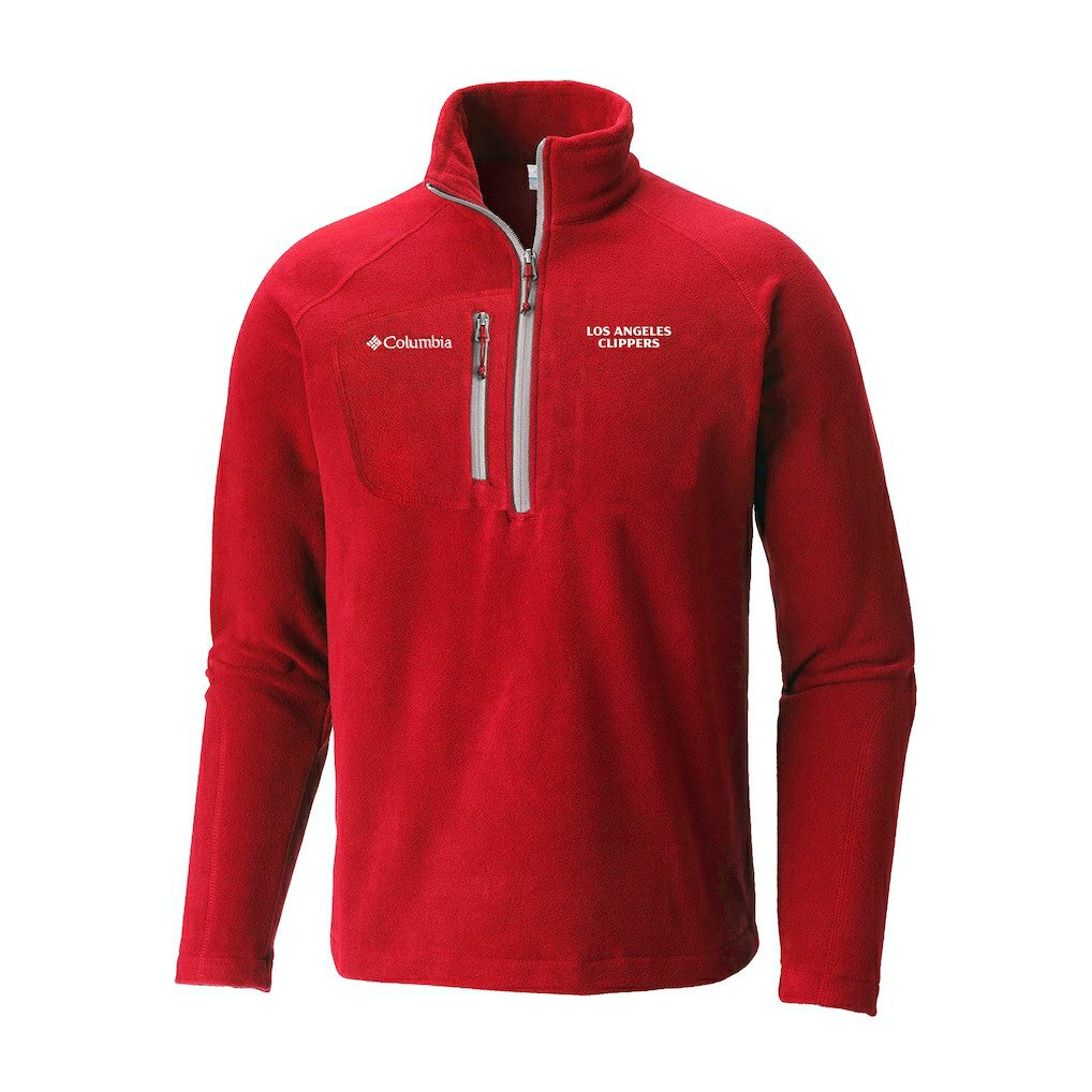 Columbia LA Clippers Fast Trek III Half-Zip Fleece Pullover Red