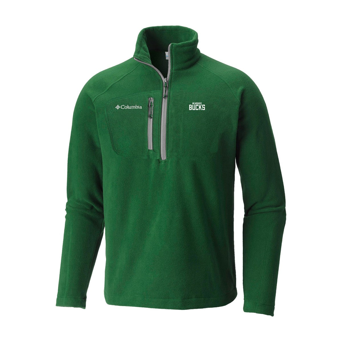 Columbia Milwaukee Bucks Fast Trek III Half-Zip Fleece Pullover Green