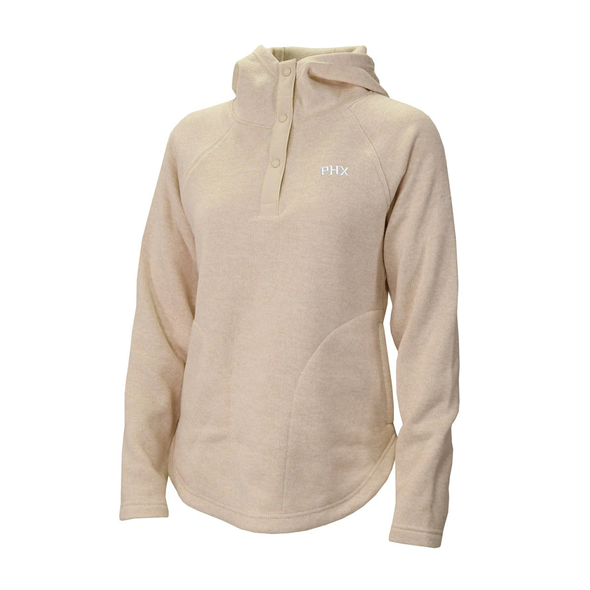 Columbia Phoenix Suns Women's Sweater Weather Quarter-Snap Hoodie Cream