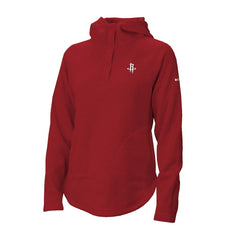 Columbia Houston Rockets Women's Sweater Weather Quarter-Snap Hoodie Red