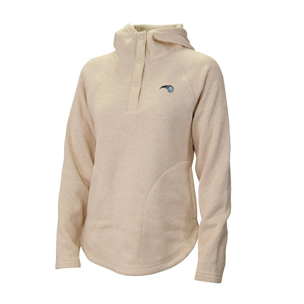 Columbia Orlando Magic Women's Sweater Weather Quarter-Snap Hoodie Cream