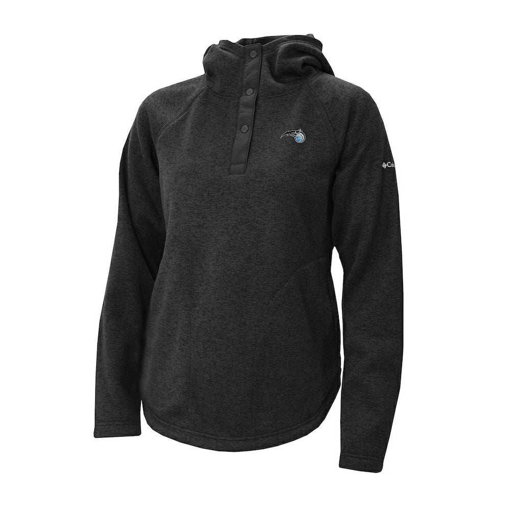 Columbia Orlando Magic Women's Sweater Weather Quarter-Snap Hoodie Black