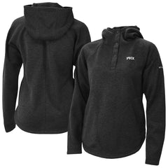 Columbia Phoenix Suns Women's Sweater Weather Quarter-Snap Hoodie Black