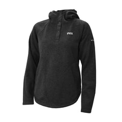 Columbia Phoenix Suns Women's Sweater Weather Quarter-Snap Hoodie Black