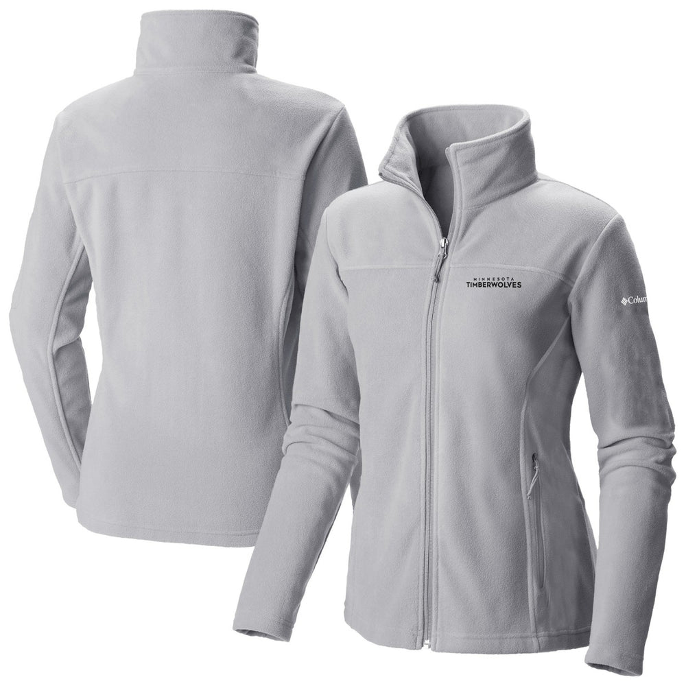 Columbia Minnesota Timberwolves Women's Give & Go II Fleece Full-Zip Jacket Gray