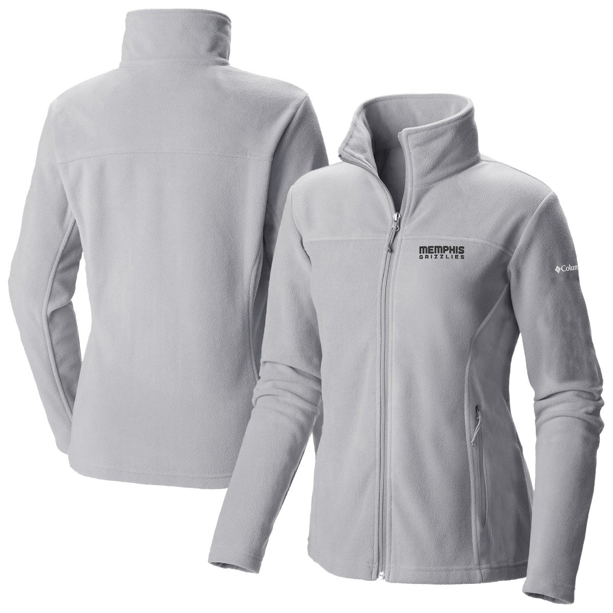 Columbia Memphis Grizzlies Women's Give & Go II Fleece Full-Zip Jacket Gray