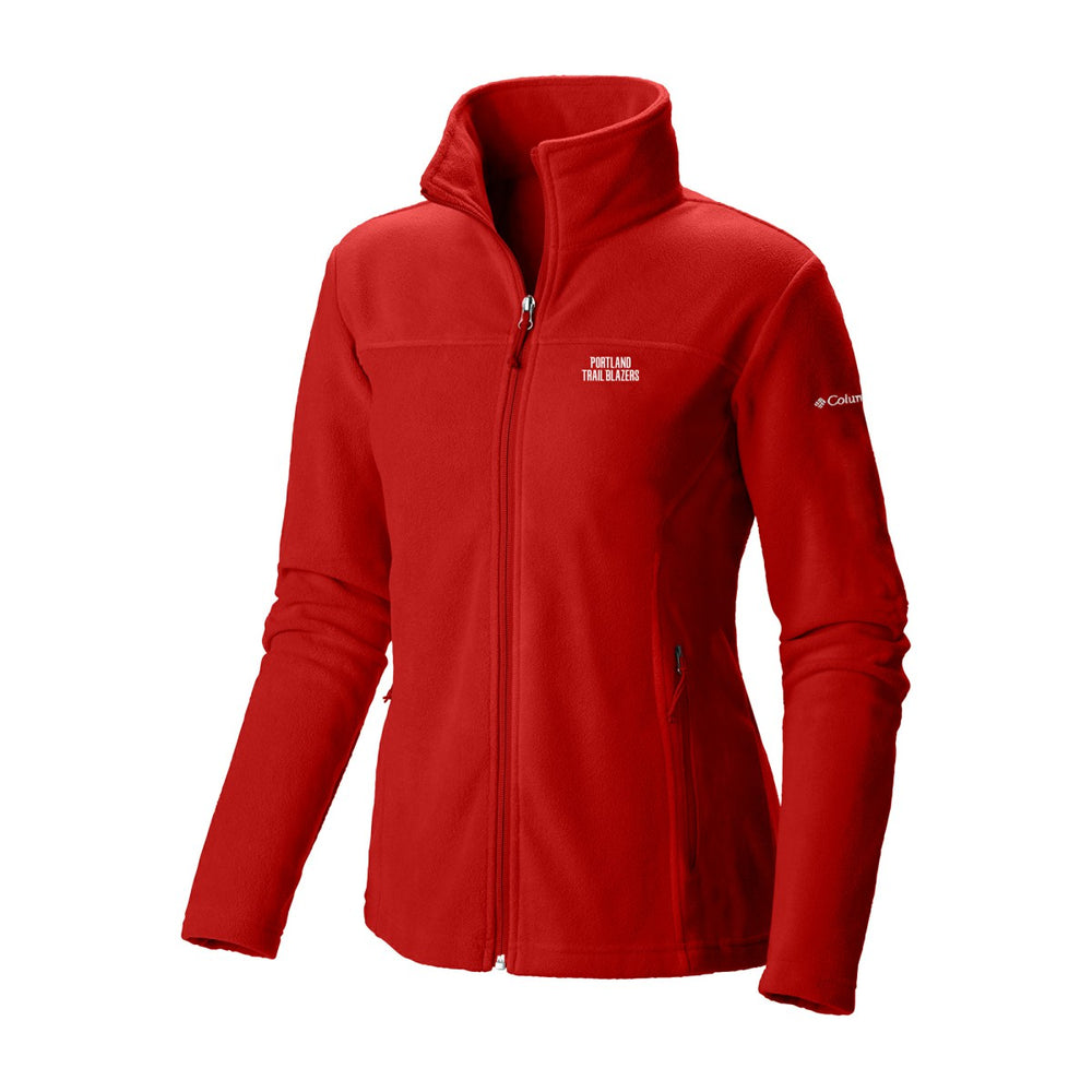 Columbia Portland Trail Blazers Women's Give & Go II Fleece Full-Zip Jacket Red