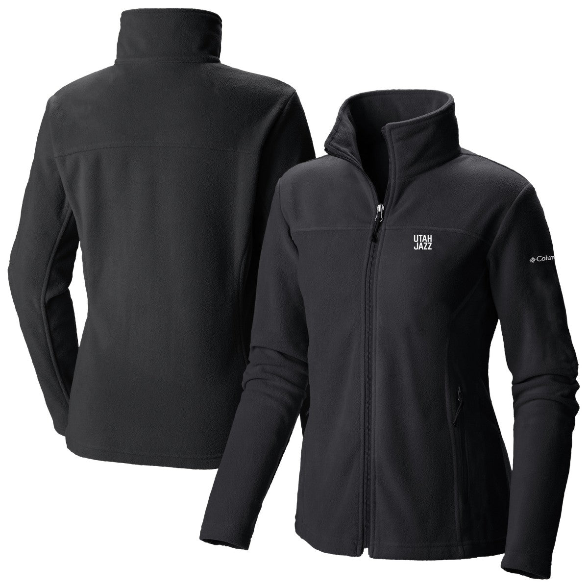 Columbia Utah Jazz Women's Give & Go II Fleece Full-Zip Jacket Black