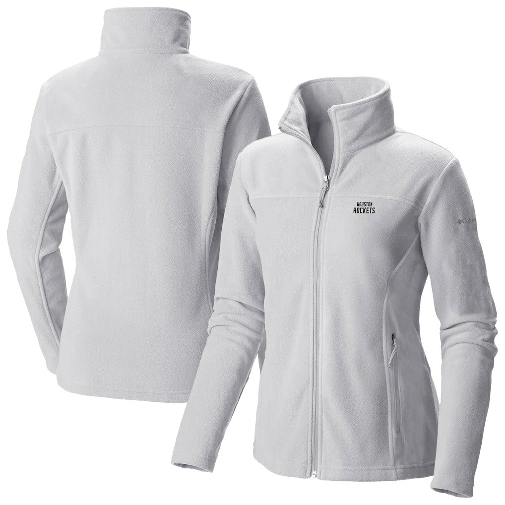 Columbia Houston Rockets Women's Give & Go II Fleece Full-Zip Jacket White