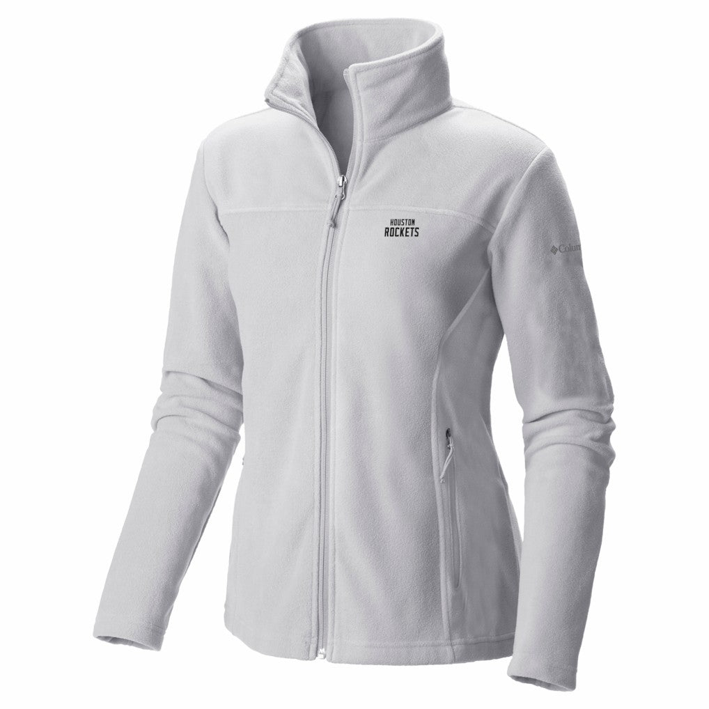 Columbia Houston Rockets Women's Give & Go II Fleece Full-Zip Jacket White