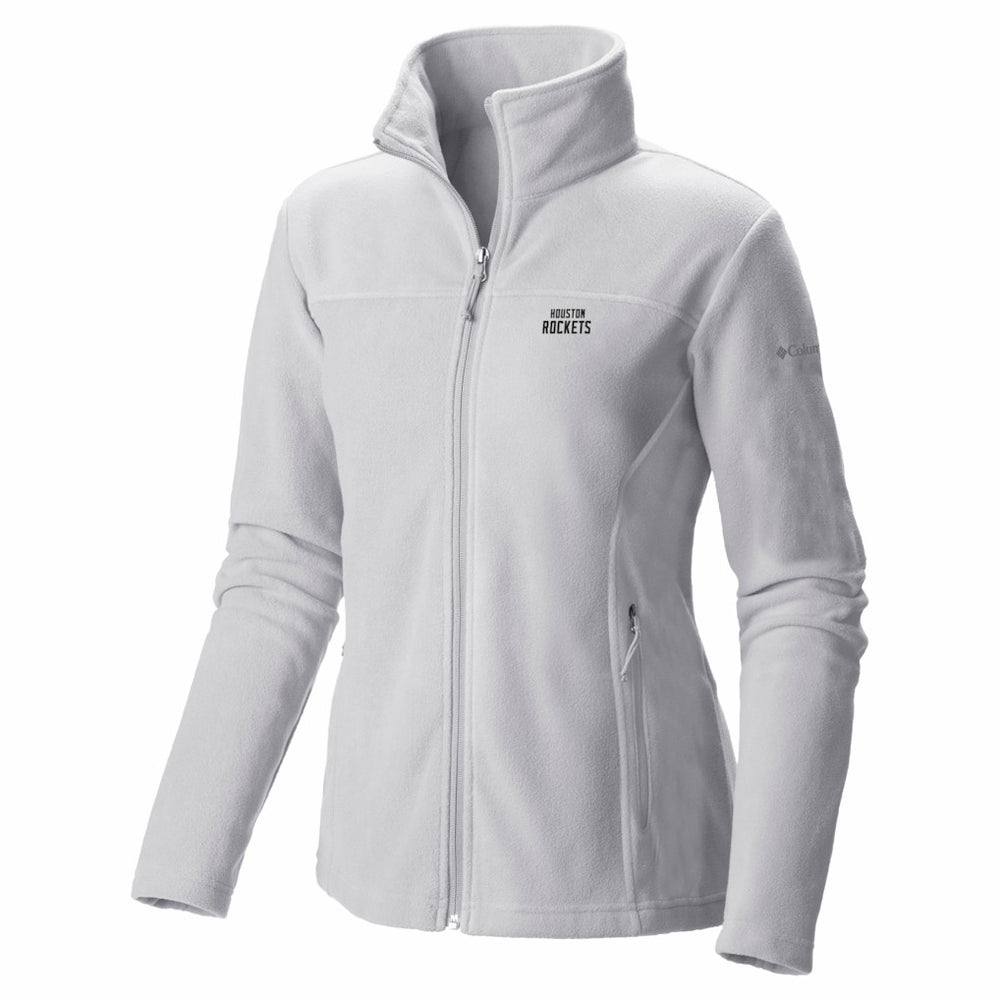 Columbia Houston Rockets Women's Give & Go II Fleece Full-Zip Jacket White