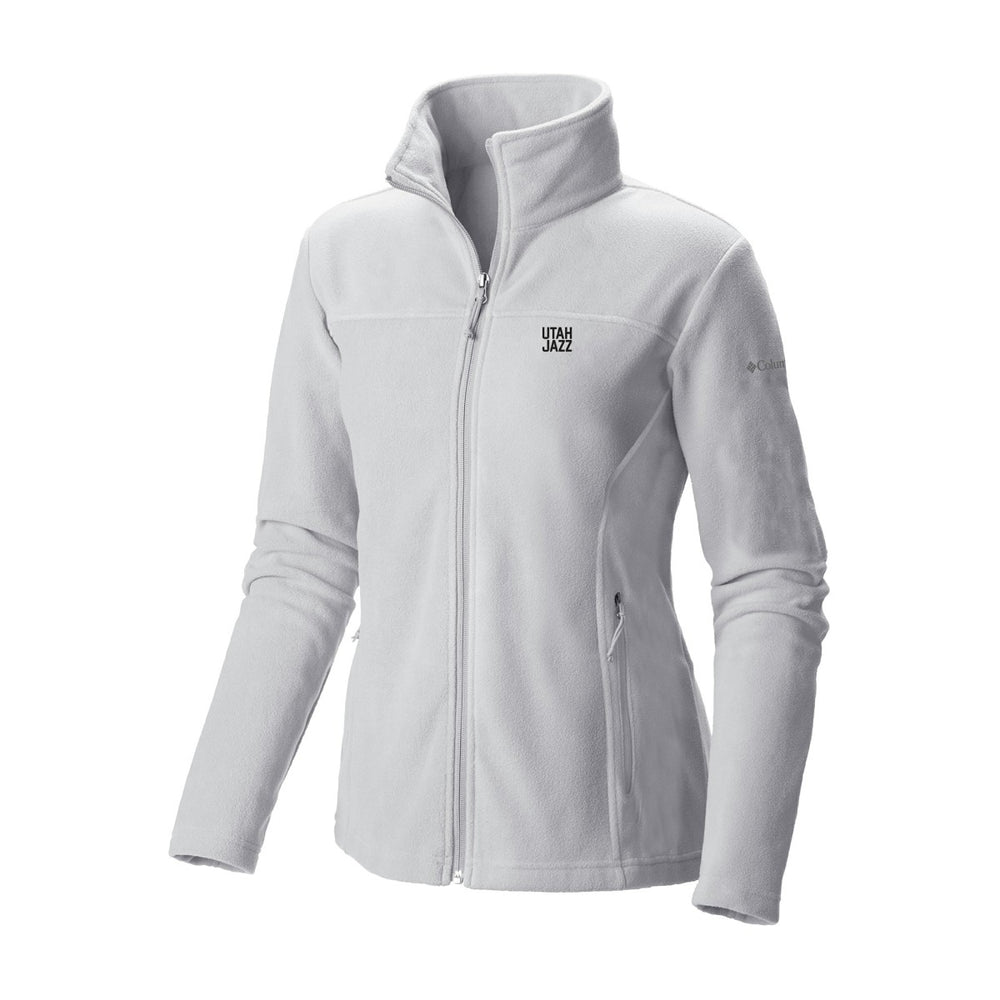 Columbia Utah Jazz Women's Give & Go II Fleece Full-Zip Jacket White