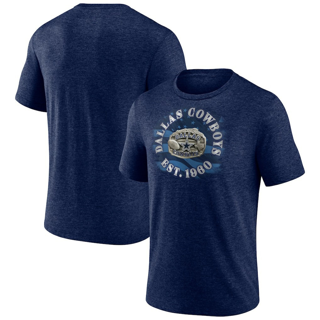 Dallas Cowboys Sporting Chance Tri-Blend T-Shirt - Navy - NFL