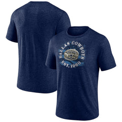 Dallas Cowboys Sporting Chance Tri-Blend T-Shirt - Navy - NFL