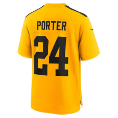 Joey Porter Jr. Pittsburgh Steelers Alternate 1933 Throwback Game Jersey - Gold - Nike