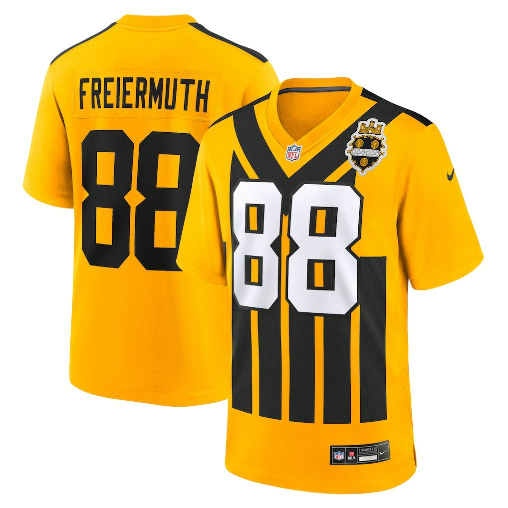 Pat Freiermuth Pittsburgh Steelers Alternate 1933 Throwback Game Jersey - Gold - Nike