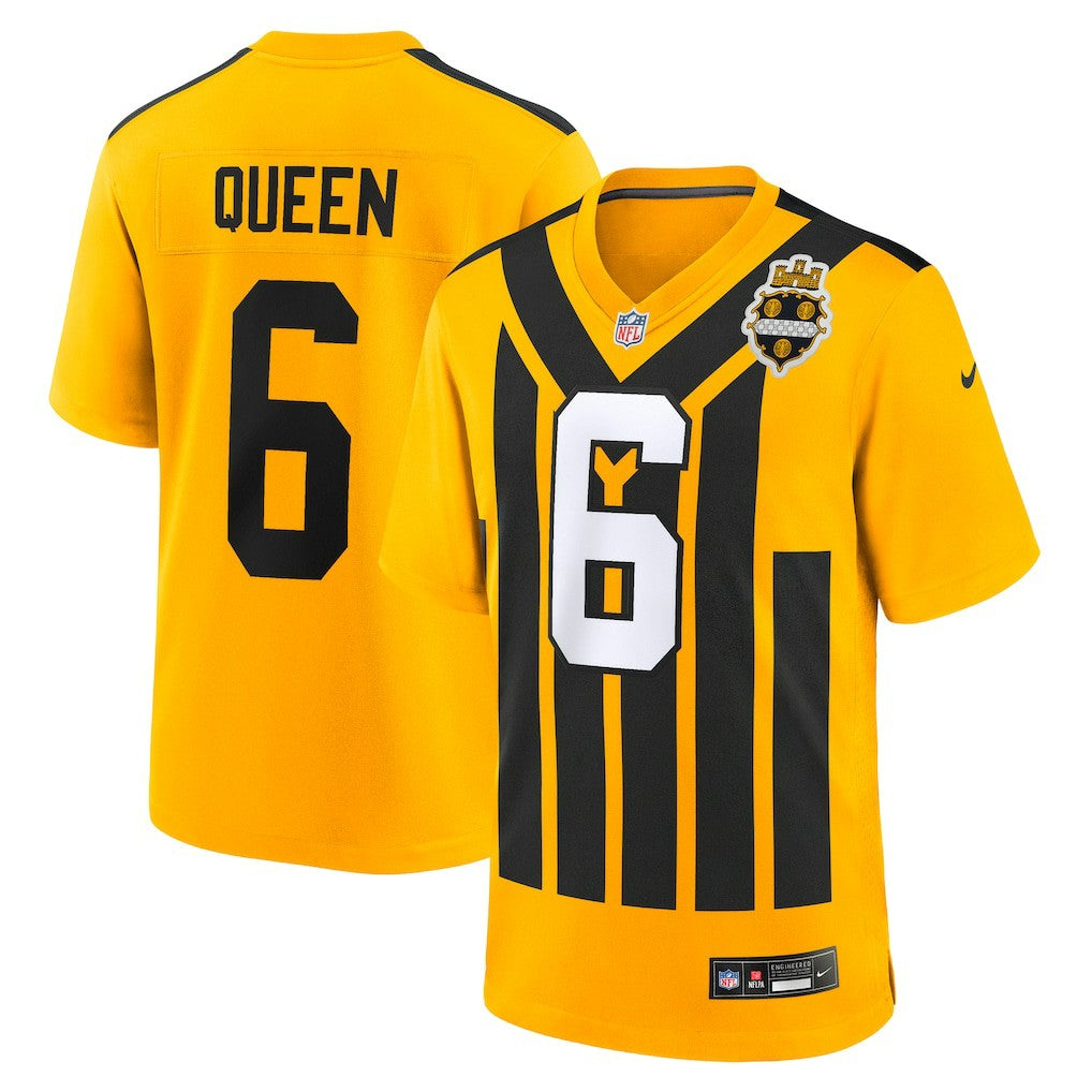 Patrick Queen Pittsburgh Steelers Alternate 1933 Throwback Game Jersey - Gold - Nike