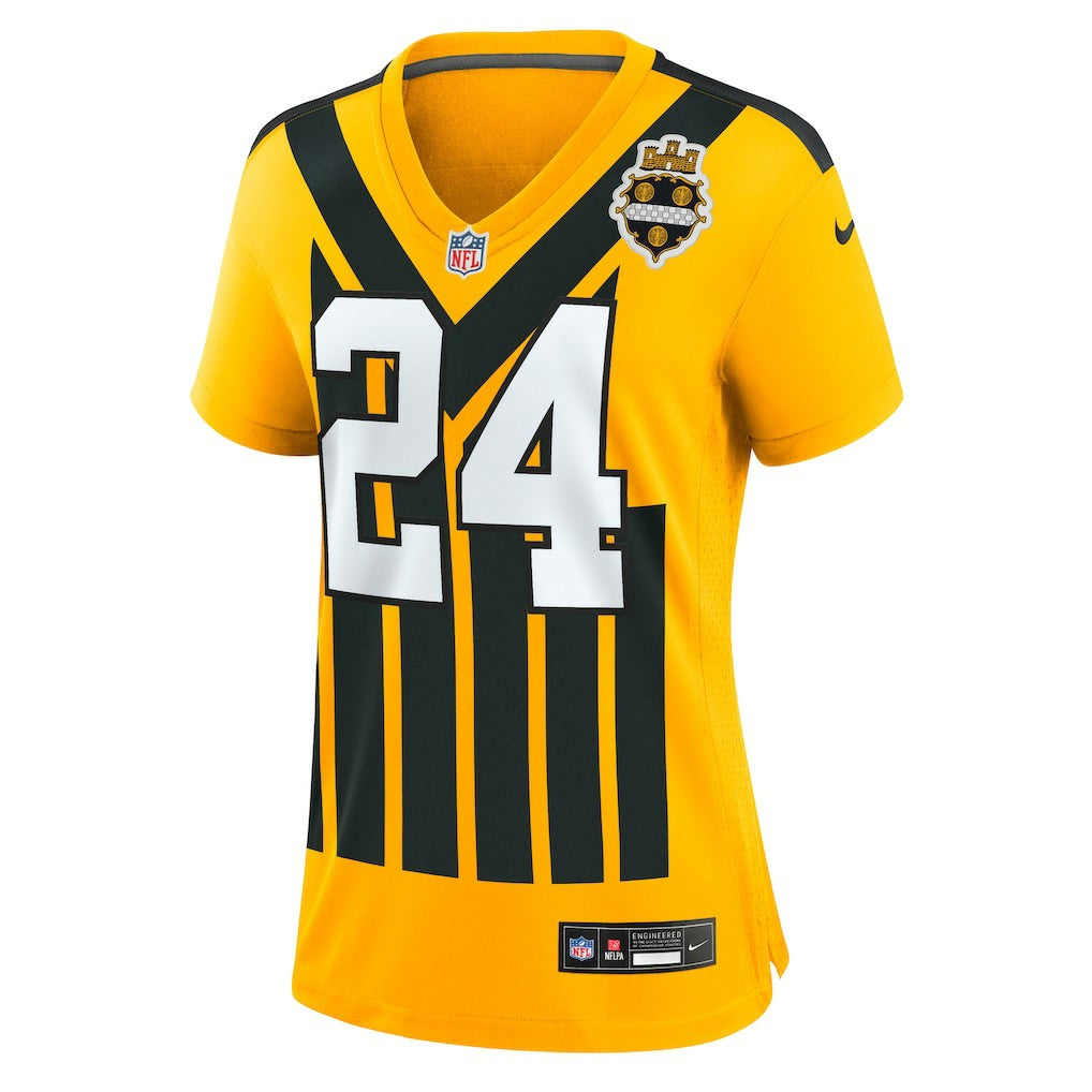 Joey Porter Jr. Pittsburgh Steelers Women's Alternate 1933 Throwback Game Jersey - Gold - Nike