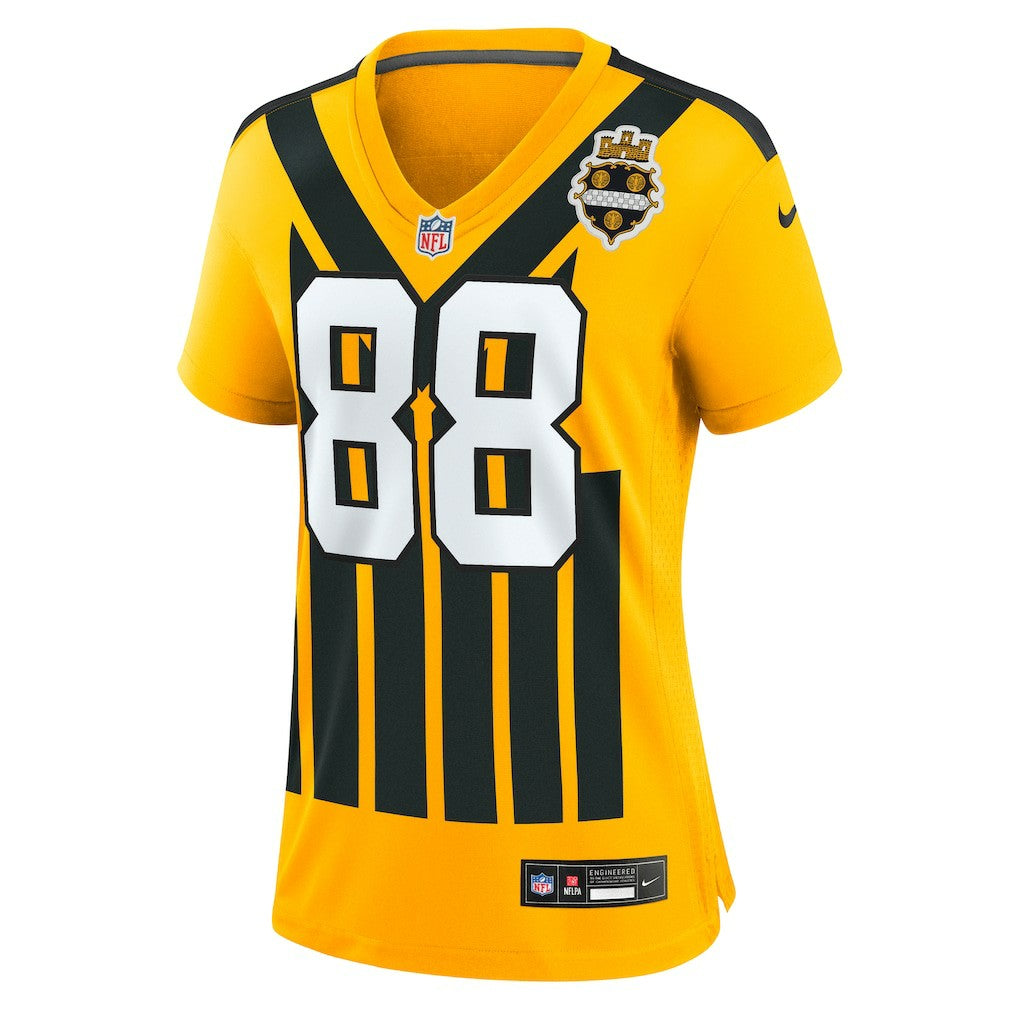Pat Freiermuth Pittsburgh Steelers Women's Alternate 1933 Throwback Game Jersey - Gold - Nike
