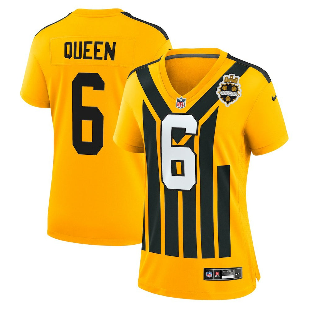 Patrick Queen Pittsburgh Steelers Women's Alternate 1933 Throwback Game Jersey - Gold - Nike