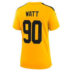 T.J. Watt Pittsburgh Steelers Women's Alternate 1933 Throwback Game Jersey - Gold - Nike