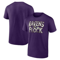 Baltimore Ravens Ravens Flock T-Shirt - Purple - Fanatics