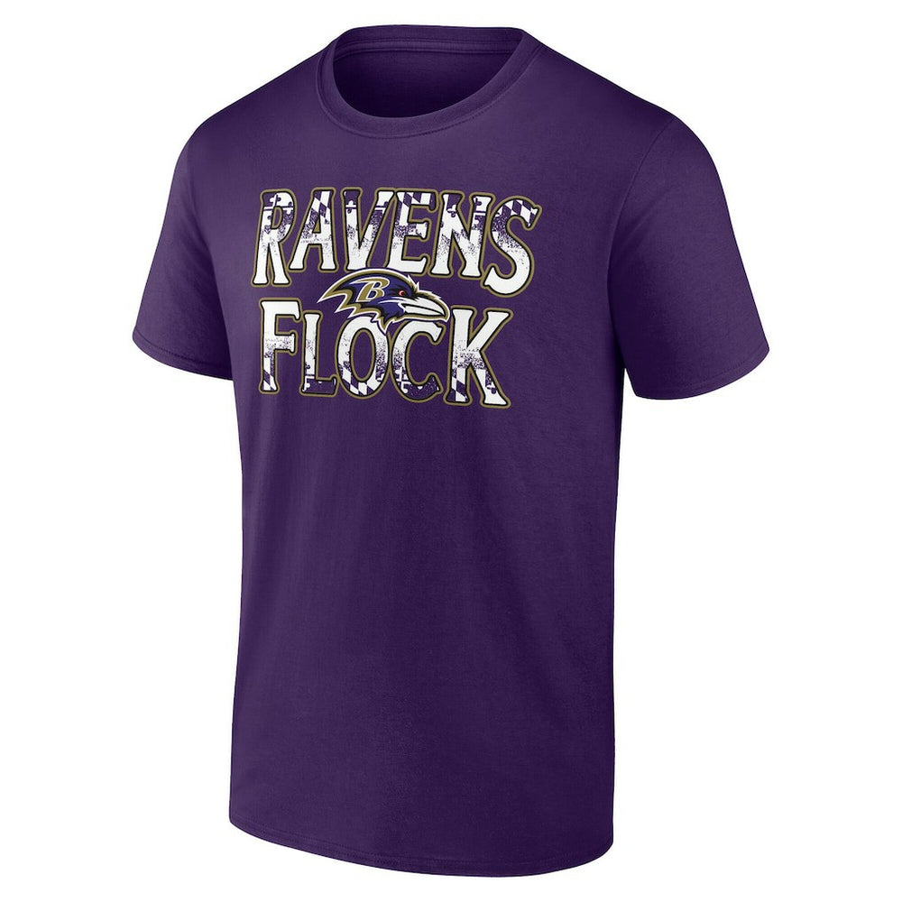 Baltimore Ravens Ravens Flock T-Shirt - Purple - Fanatics