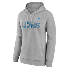 Detroit Lions Women's Check List Pullover Hoodie - Gray - NFL