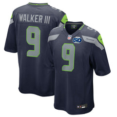 Kenneth Walker III Seattle Seahawks 50th Season Game Jersey - College Navy - Nike