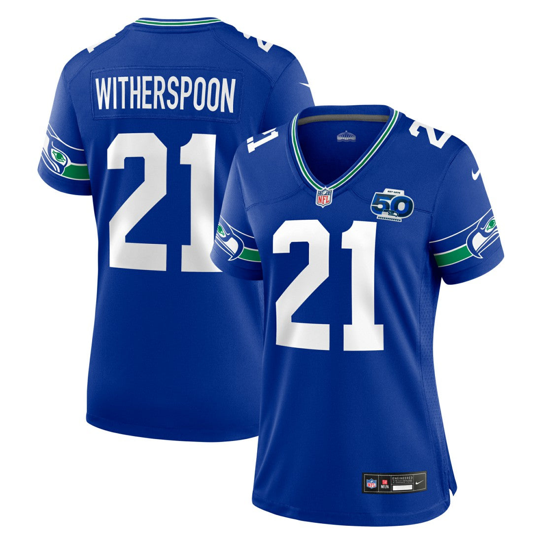 Devon Witherspoon Seattle Seahawks Women's Alternate 50th Season Game Jersey - Royal - Nike