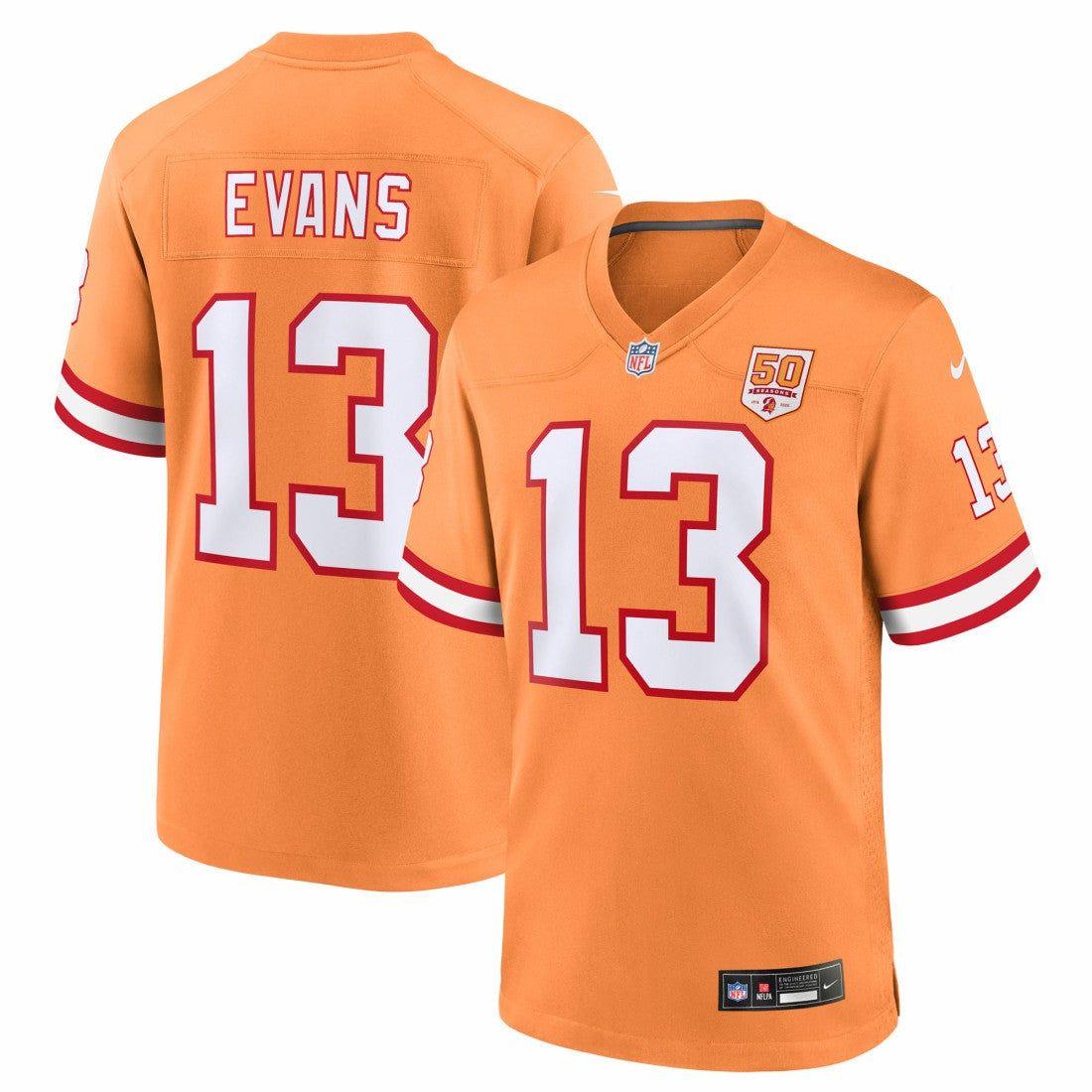 Mike Evans Tampa Bay Buccaneers 50th Season Game Jersey - Creamsicle - Nike