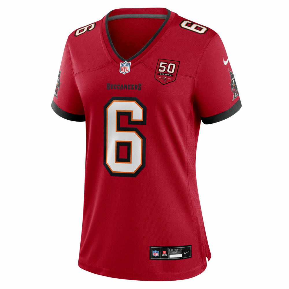 Baker Mayfield Tampa Bay Buccaneers Women's 50th Season Team Game Jersey - Red - Nike