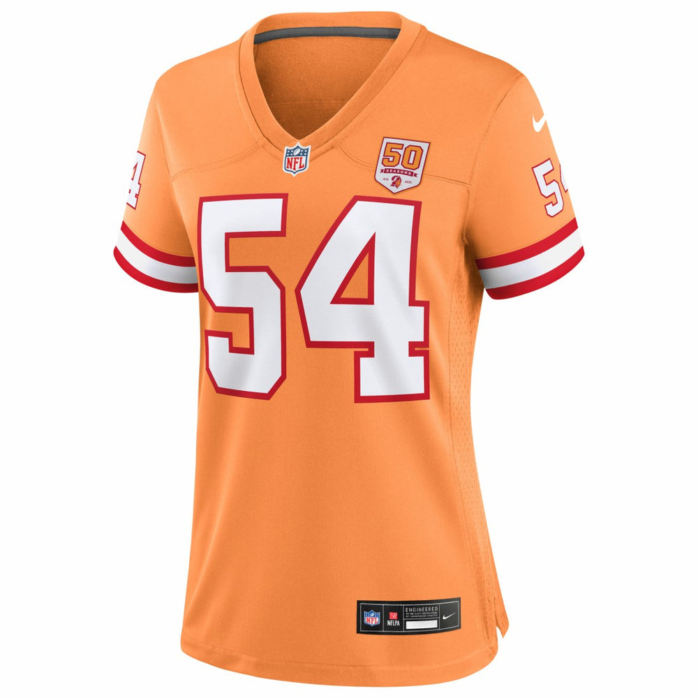 Lavonte David Tampa Bay Buccaneers Women's 50th Season Game Jersey - Creamsicle - Nike