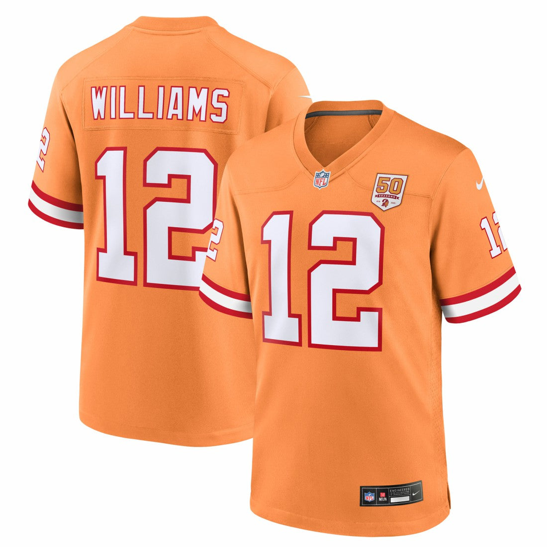 Doug Williams Tampa Bay Buccaneers 50th Season Game Jersey - Creamsicle - Nike