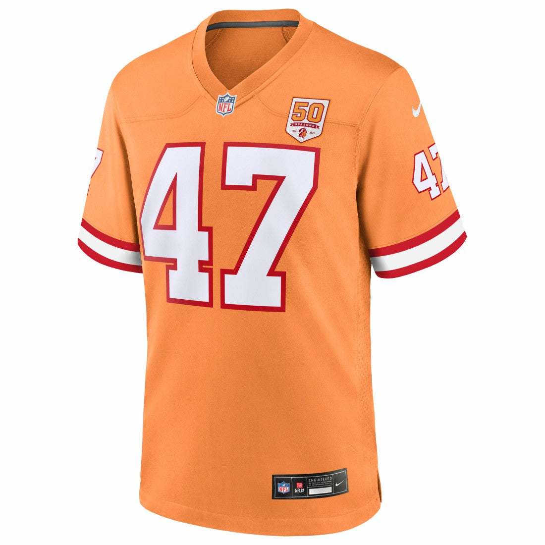 John Lynch Tampa Bay Buccaneers 50th Season Game Jersey - Creamsicle - Nike