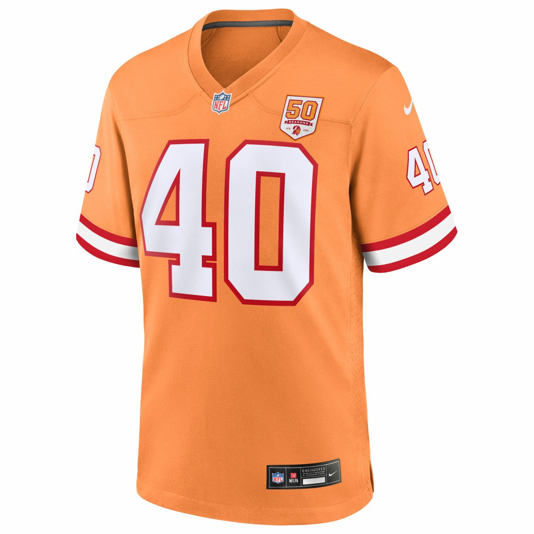 Mike Alstott Tampa Bay Buccaneers 50th Season Game Jersey - Creamsicle - Nike