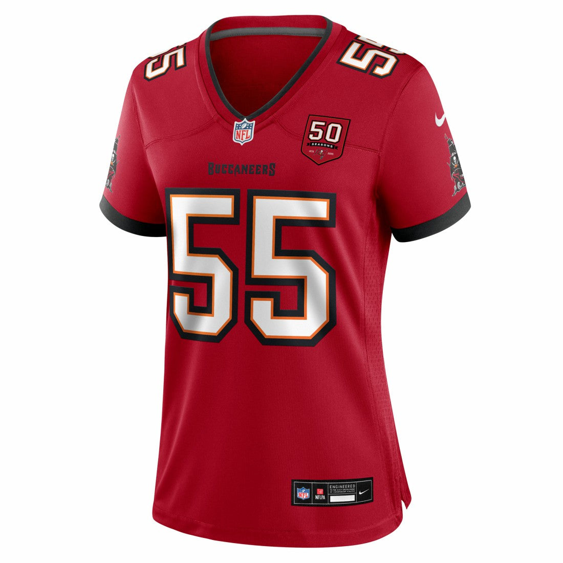 Derrick Brooks Tampa Bay Buccaneers Women's 50th Anniversary Team Game Jersey - Red - Nike
