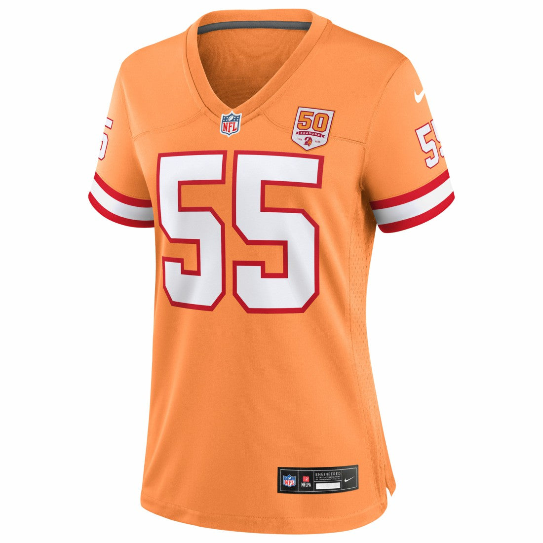 Derrick Brooks Tampa Bay Buccaneers Women's 50th Season Game Jersey - Creamsicle - Nike