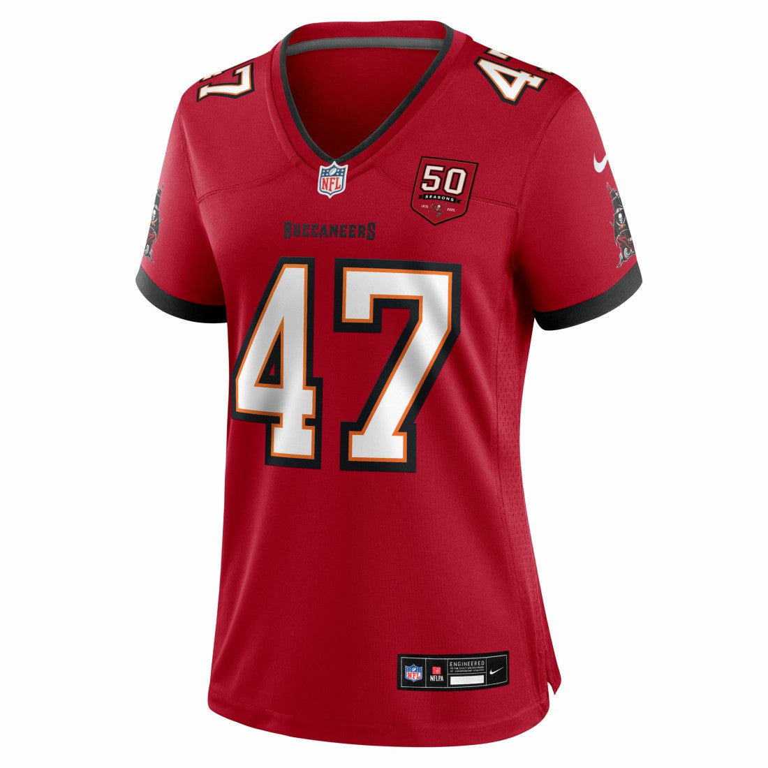 John Lynch Tampa Bay Buccaneers Women's 50th Anniversary Team Game Jersey - Red - Nike