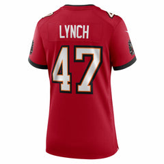 John Lynch Tampa Bay Buccaneers Women's 50th Anniversary Team Game Jersey - Red - Nike