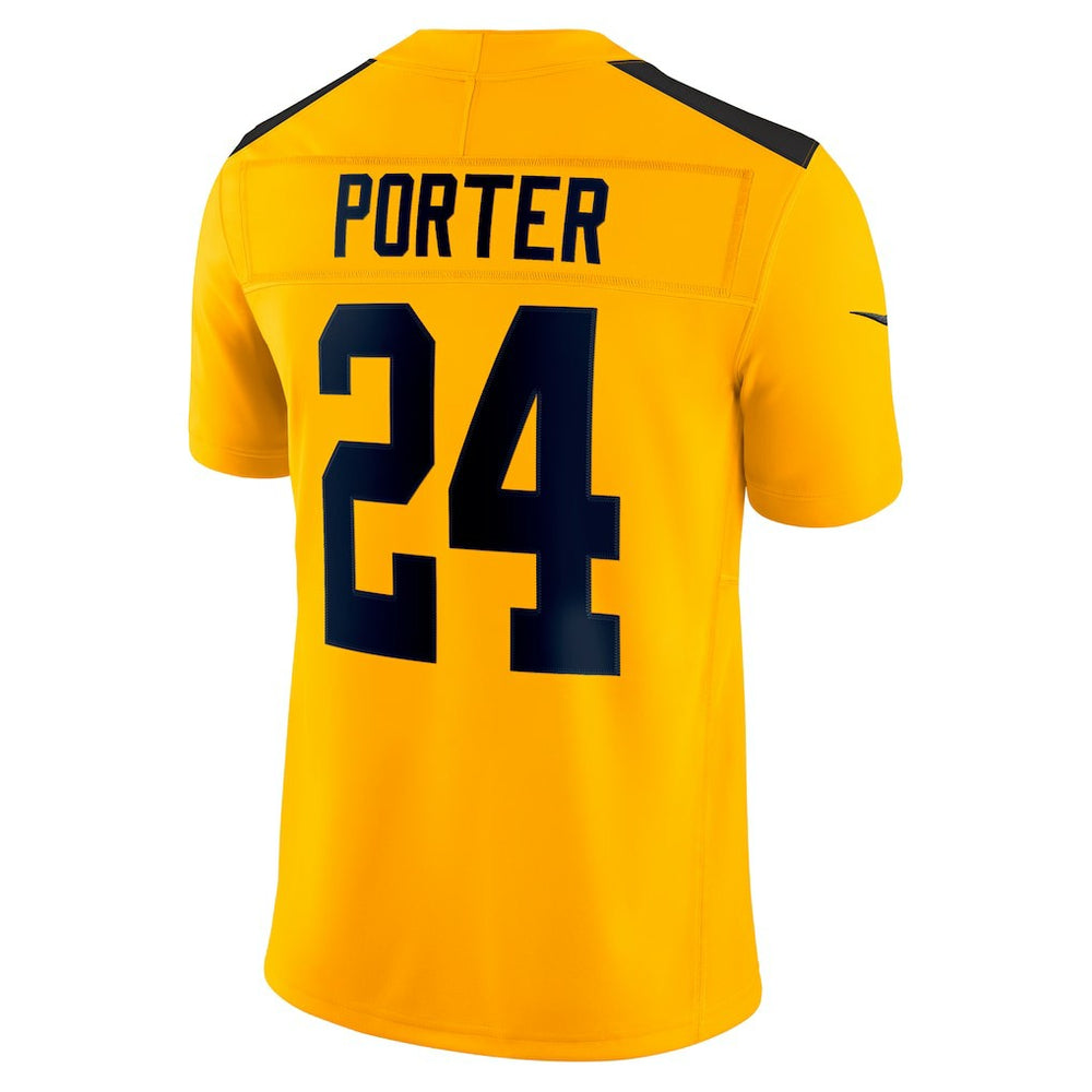 Joey Porter Jr. Pittsburgh Steelers Alternate 1933 Throwback Vapor F.U.S.E. Limited Jersey - Gold - Nike