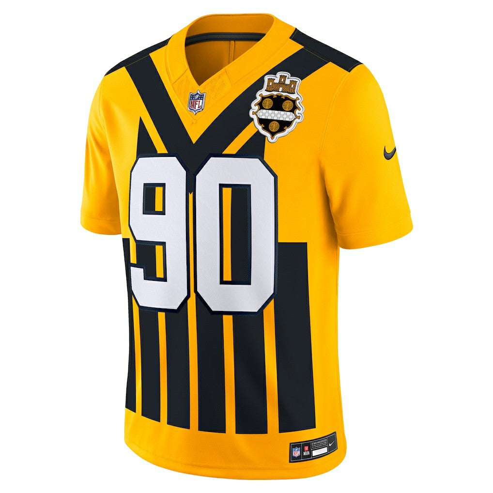 T.J. Watt Pittsburgh Steelers Alternate Vapor F.U.S.E. Limited Jersey - Gold - Nike