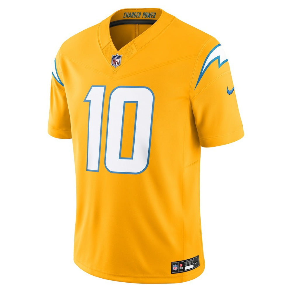 Justin Herbert Los Angeles Chargers Alternate Charger Power Vapor F.U.S.E. Limited Jersey - Gold - Nike