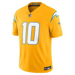 Justin Herbert Los Angeles Chargers Alternate Charger Power Vapor F.U.S.E. Limited Jersey - Gold - Nike